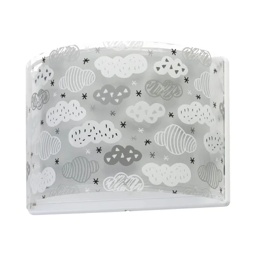 NUAGES DE LAMPE DE MUR GRIS