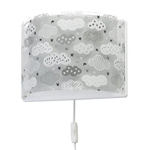 NUAGES DE LAMPE DE MUR GRIS