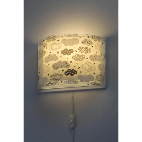 NUAGES DE LAMPE DE MUR GRIS