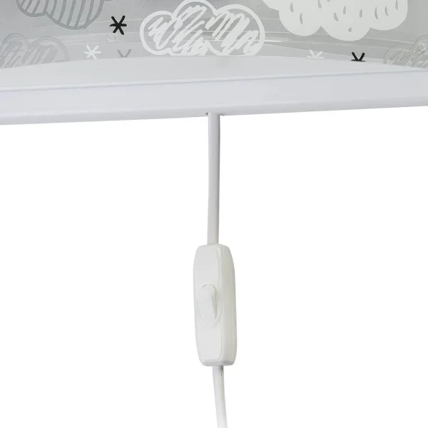 NUAGES DE LAMPE DE MUR GRIS