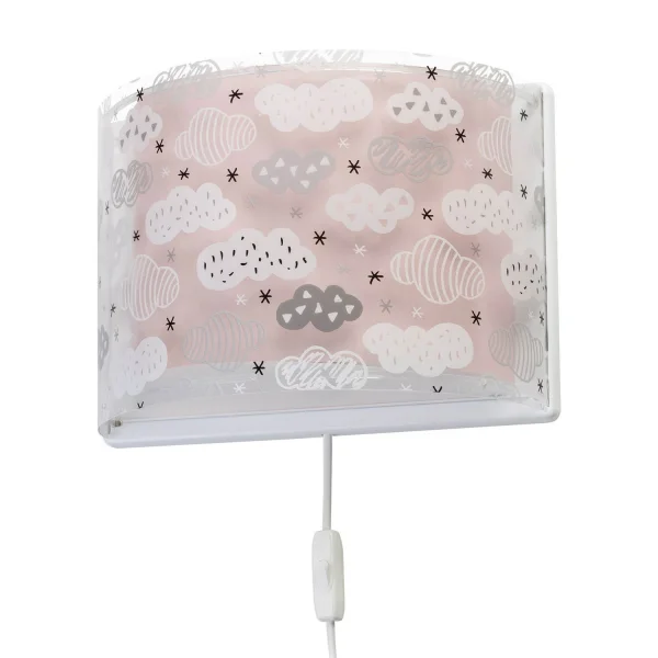 LAMPE MURALE DE NUAGES ROSES