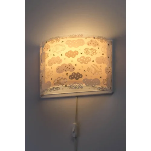 LAMPE MURALE DE NUAGES ROSES
