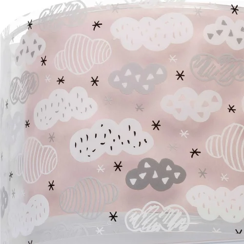 LAMPE MURALE DE NUAGES ROSES