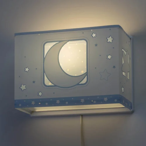 LAMPE MURALE DE LUNE BLEUE LAMPE MURALE DE LUNE BLEUE