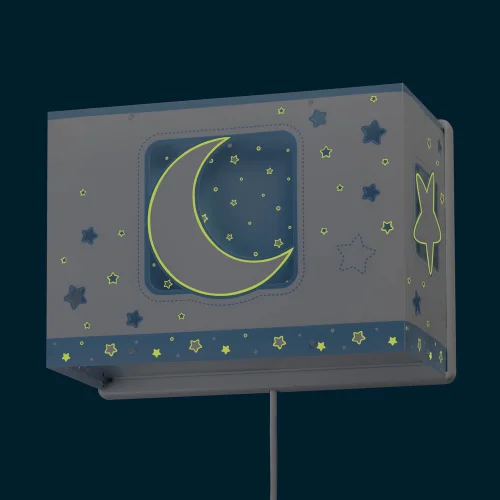 LAMPE MURALE DE LUNE BLEUE LAMPE MURALE DE LUNE BLEUE