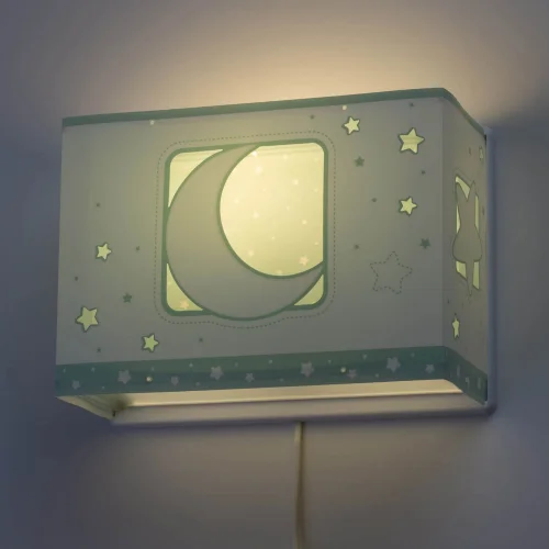 LAMPE MURALE DE LUNE VERTE