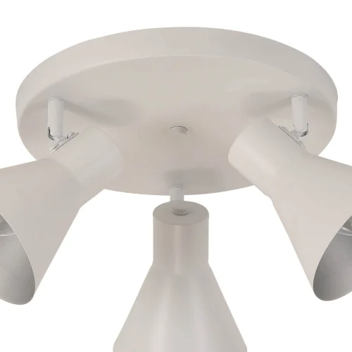 PLAFOND DÉCORATIF 3 LUMIÈRES BLANCHES CLARENCE