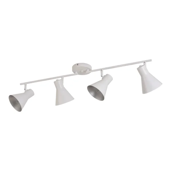 BANDE DÉCORATIVE 4 LUMIÈRES BLANCHES CLARENCE BANDE DÉCORATIVE 4 LUMIÈRES BLANCHES CLARENCE