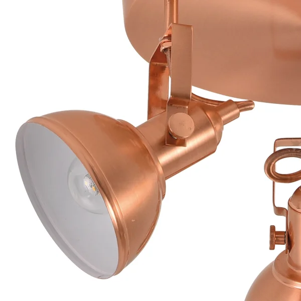 PLAFOND DÉCORATIF 3 LUMIÈRES MURRAY CUIVRE