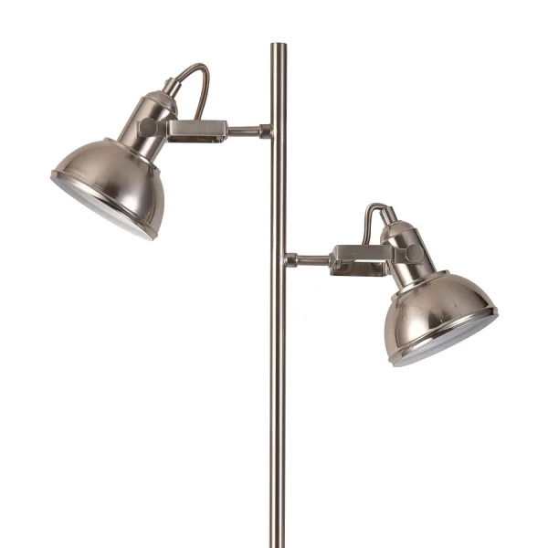 LAMPE DE PLANCHER DÉCORATIVE 2 LUMIÈRES DE MURRAY DE NICKEL