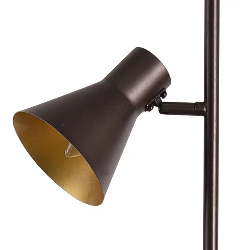 LAMPE DE PLANCHER DÉCORATIVE 2 LUMIÈRES BRUNES CLARENCE