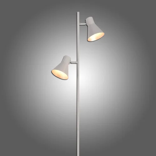 LAMPE DE PLANCHER DÉCORATIVE 2 LUMIÈRES BLANCHES CLARENCE