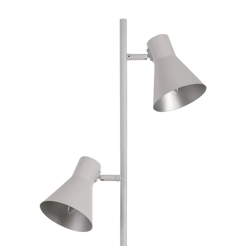 LAMPE DE PLANCHER DÉCORATIVE 2 LUMIÈRES BLANCHES CLARENCE