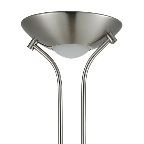 LAMPADAIRE LED AYMERICK 19W+5W 3000K USB NICKEL SATINÉ