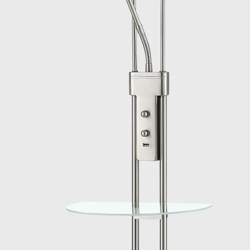 LAMPE DEBOUT LED ARTEMIS 18W+5W 3000K USB NICKEL LAMPE DEBOUT LED ARTEMIS 18W+5W 3000K USB NICKEL