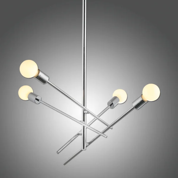 SUSPENSION RIGEL 4 LUMIÈRES CHROME SUSPENSION RIGEL 4 LUMIÈRES CHROME