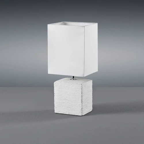 LAMPE DE TABLE HOWARD VIEILLI CÉRAMIQUE BLANCHE