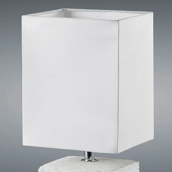 LAMPE DE TABLE HOWARD VIEILLI CÉRAMIQUE BLANCHE