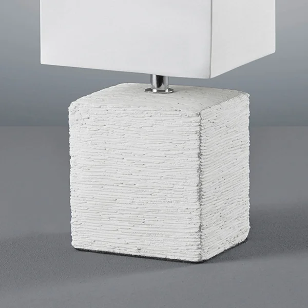 LAMPE DE TABLE HOWARD VIEILLI CÉRAMIQUE BLANCHE