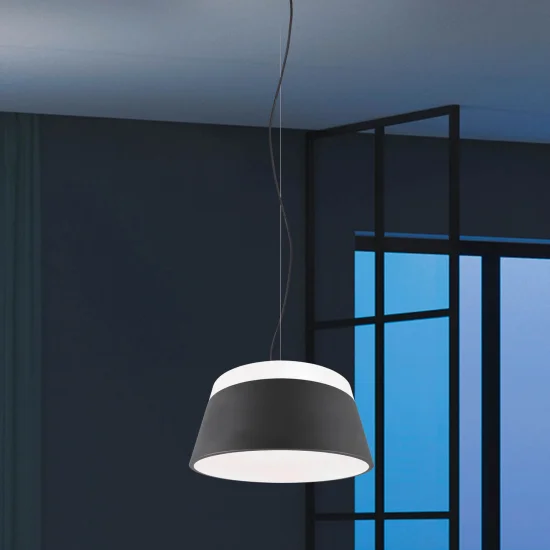 LAMPE DE PLAFOND EN MÉTAL NOIR DUCHESSE 45CM