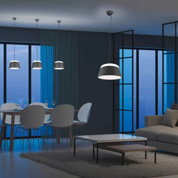 LAMPE DE PLAFOND EN MÉTAL NOIR DUCHESSE 45CM