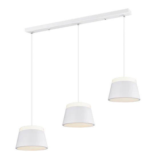 LAMPE DE PLAFOND DUCHESSE 3 LUMIÈRES EN MÉTAL BLANC 2