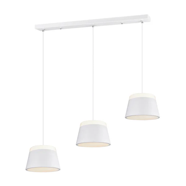 LAMPE DE PLAFOND DUCHESSE 3 LUMIÈRES EN MÉTAL BLANC