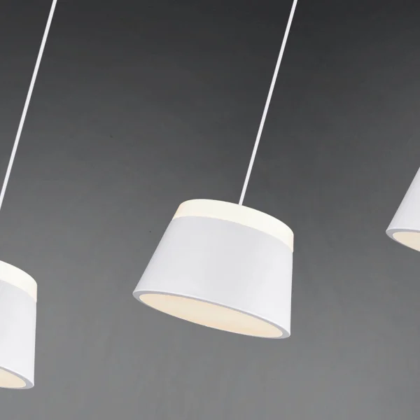 LAMPE DE PLAFOND DUCHESSE 3 LUMIÈRES EN MÉTAL BLANC