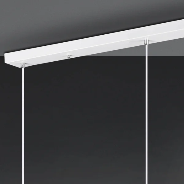 LAMPE DE PLAFOND DUCHESSE 3 LUMIÈRES EN MÉTAL BLANC