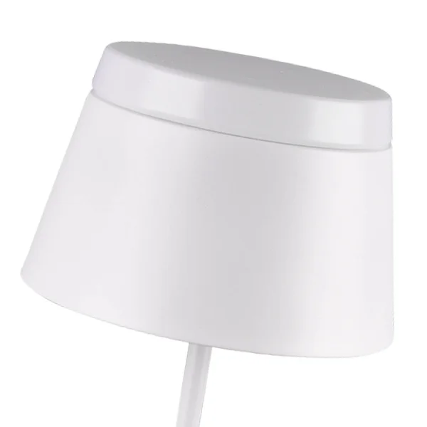 LAMPE DE TABLE EN MÉTAL BLANC DUCHESSE