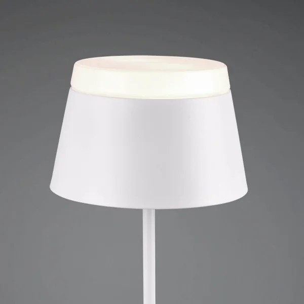 LAMPE DE TABLE EN MÉTAL BLANC DUCHESSE