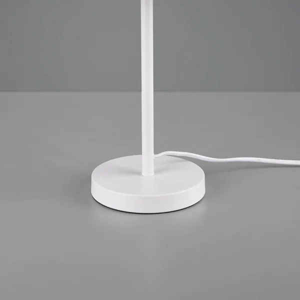 LAMPE DE TABLE EN MÉTAL BLANC DUCHESSE
