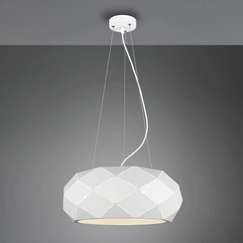 LAMPE DE PLAFOND 3 LUMIÈRES NICASIA MÉTAL BLANC