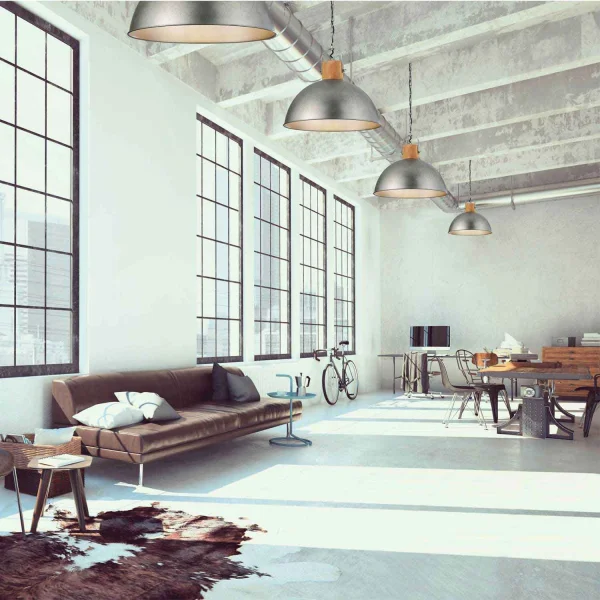 LAMPE DE PLAFOND JANO MÉTAL NICKEL ANTIQUE