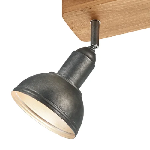 PROJECTEUR 2 LUMIÈRES JANO MÉTAL NICKEL ANTIQUE