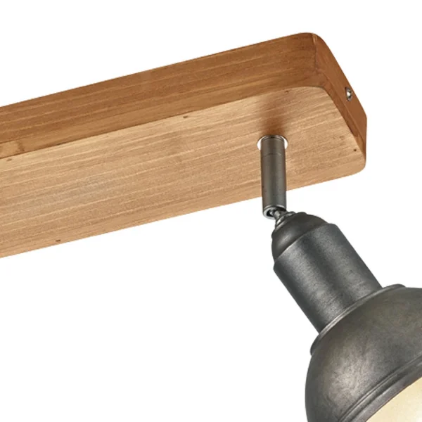 PROJECTEUR 2 LUMIÈRES JANO MÉTAL NICKEL ANTIQUE