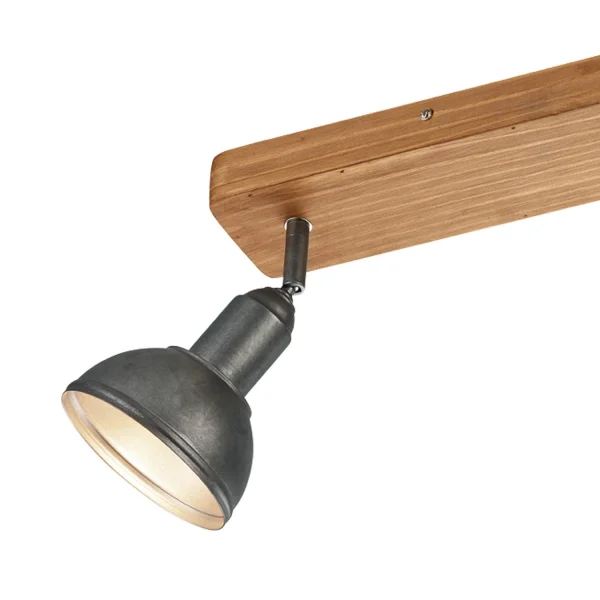 PROJECTEUR 3 LUMIÈRES JANO MÉTAL NICKEL ANTIQUE