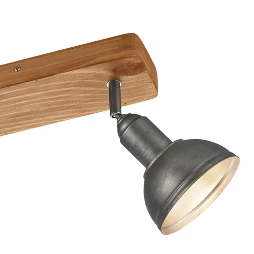 PROJECTEUR 3 LUMIÈRES JANO MÉTAL NICKEL ANTIQUE