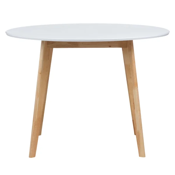 TABLE LEKA BLANCHE/NATURELLE