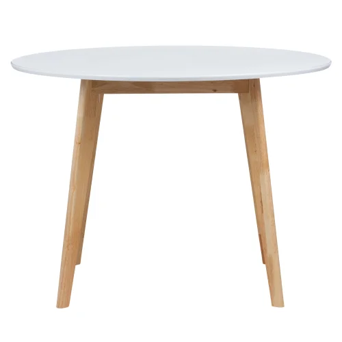TABLE LEKA BLANCHE/NATURELLE