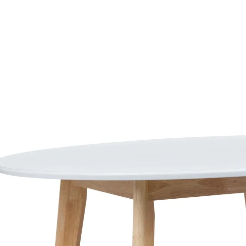TABLE LEKA BLANCHE/NATURELLE