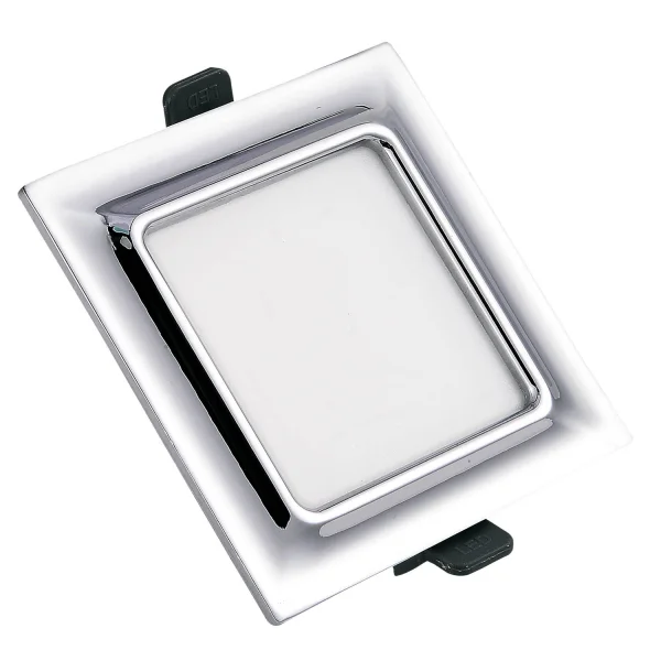 DOWNLIGHT LED CARRÉ 9W CHROME