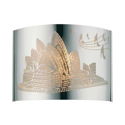 LAMPE MURALE ACTIONNE EN ACIER CHROMÉ