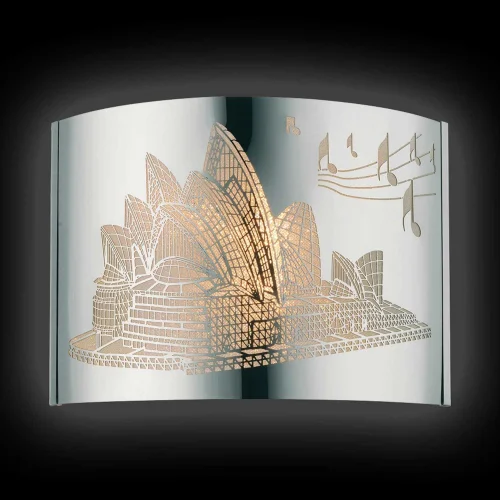 LAMPE MURALE ACTIONNE EN ACIER CHROMÉ