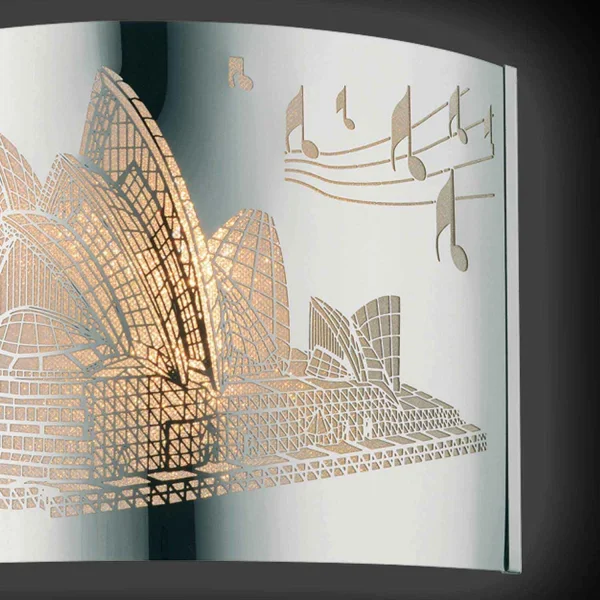 LAMPE MURALE ACTIONNE EN ACIER CHROMÉ