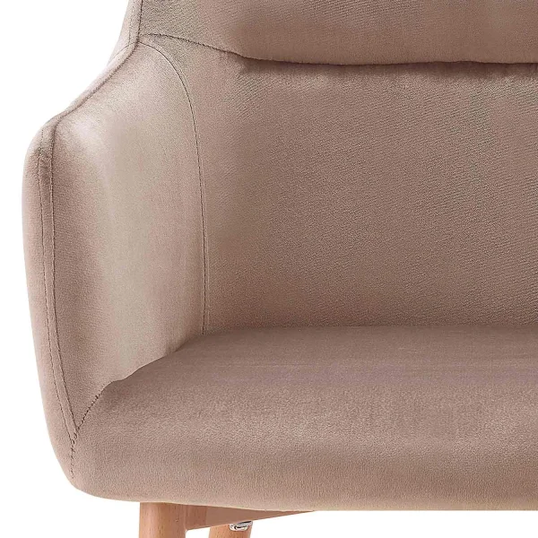 FAUTEUIL AINSLEY SABLE DE VELOURS