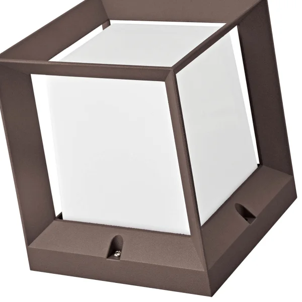 GOUTTE DE NEIGE EXTÉRIEURE DE MUR DE SURPLOMB 16CM E27 BRUN