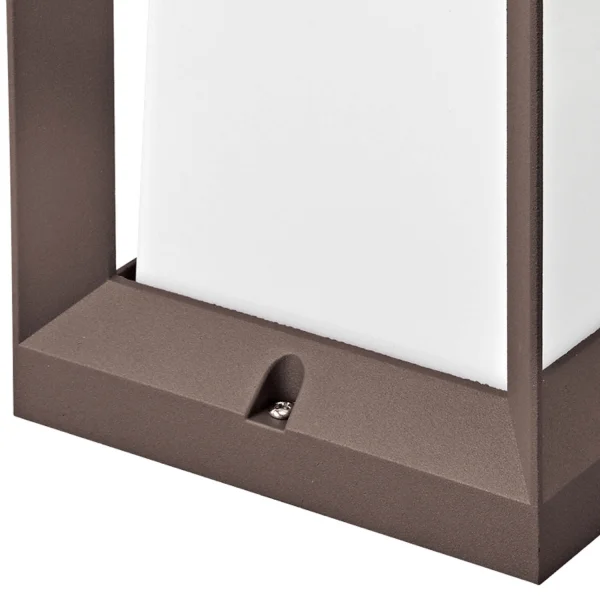 GOUTTE DE NEIGE EXTÉRIEURE DE MUR DE SURPLOMB 16CM E27 BRUN