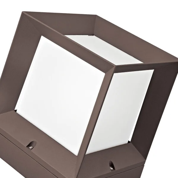 GOUTTE DE NEIGE EXTÉRIEURE DE MUR DE SURPLOMB 22CM E27 BRUN