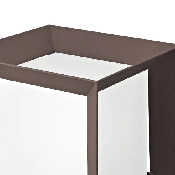 GOUTTE DE NEIGE EXTÉRIEURE DE MUR DE SURPLOMB 22CM E27 BRUN